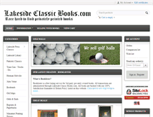 Tablet Screenshot of lakesideclassicbooks.com